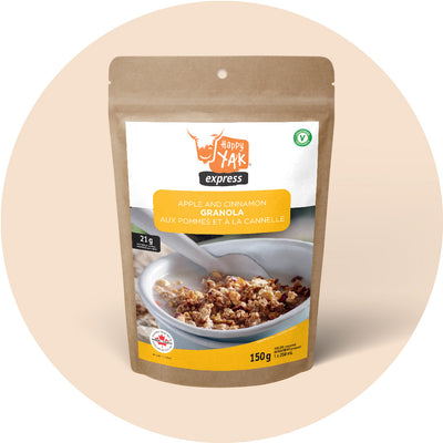 Happy Yak freeze-dried Apple and Cinnamon Granola