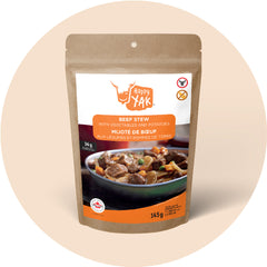 Happy Yak Freeze-Dried meals | Beef Stew with Vegetables and Potatoes