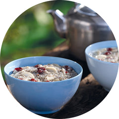 Chia delight with almonds and cranberries freeze-dried meal ready to eat