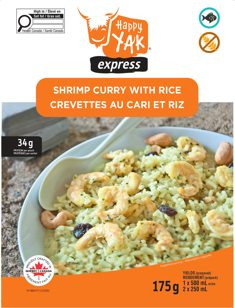 Shrimp curry with rice