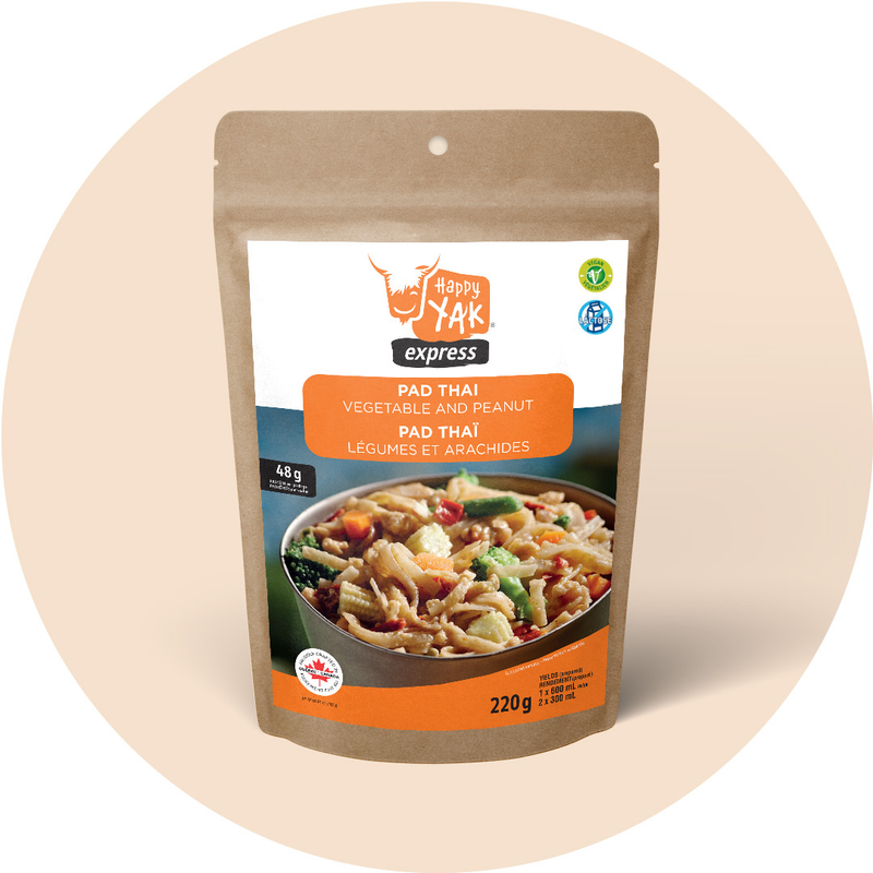Happy yak freeze-dried pad thai