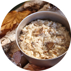 Cheese and Mushroom Risotto freeze-dried meal ready to eat
