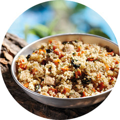 Mediterranean pork freeze-tried meal ready to eat