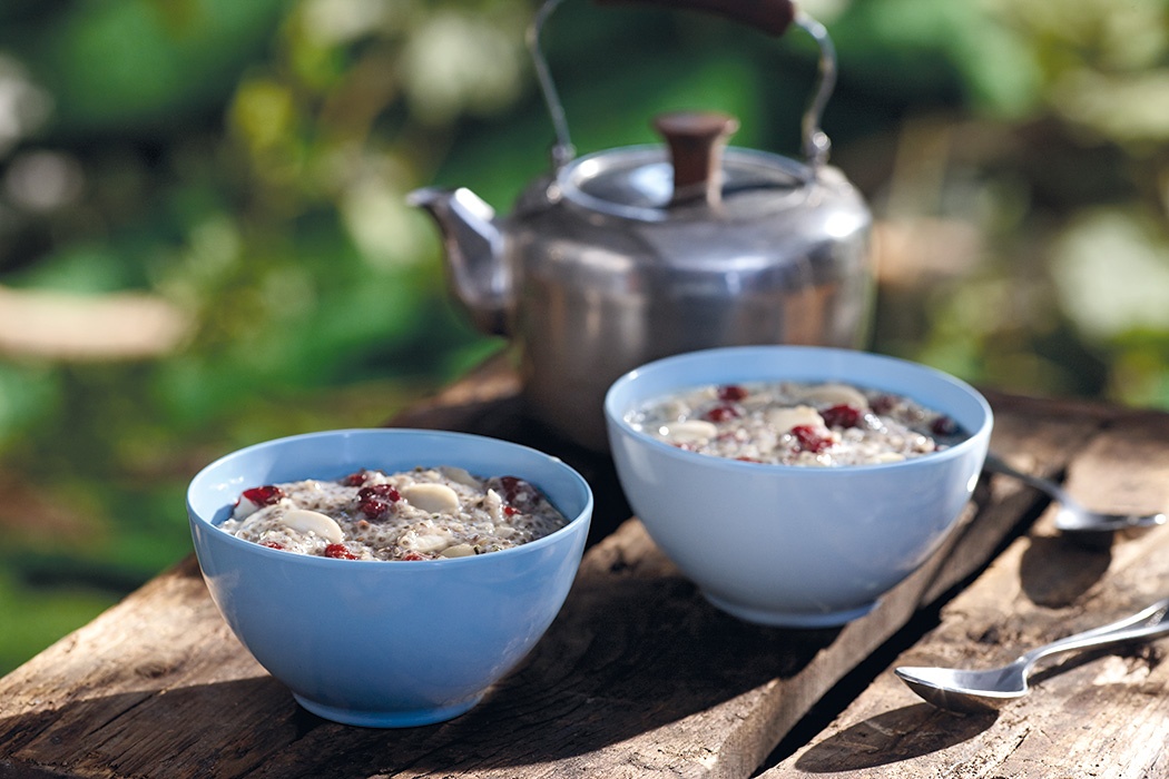Chia Delight with almonds and cranberries